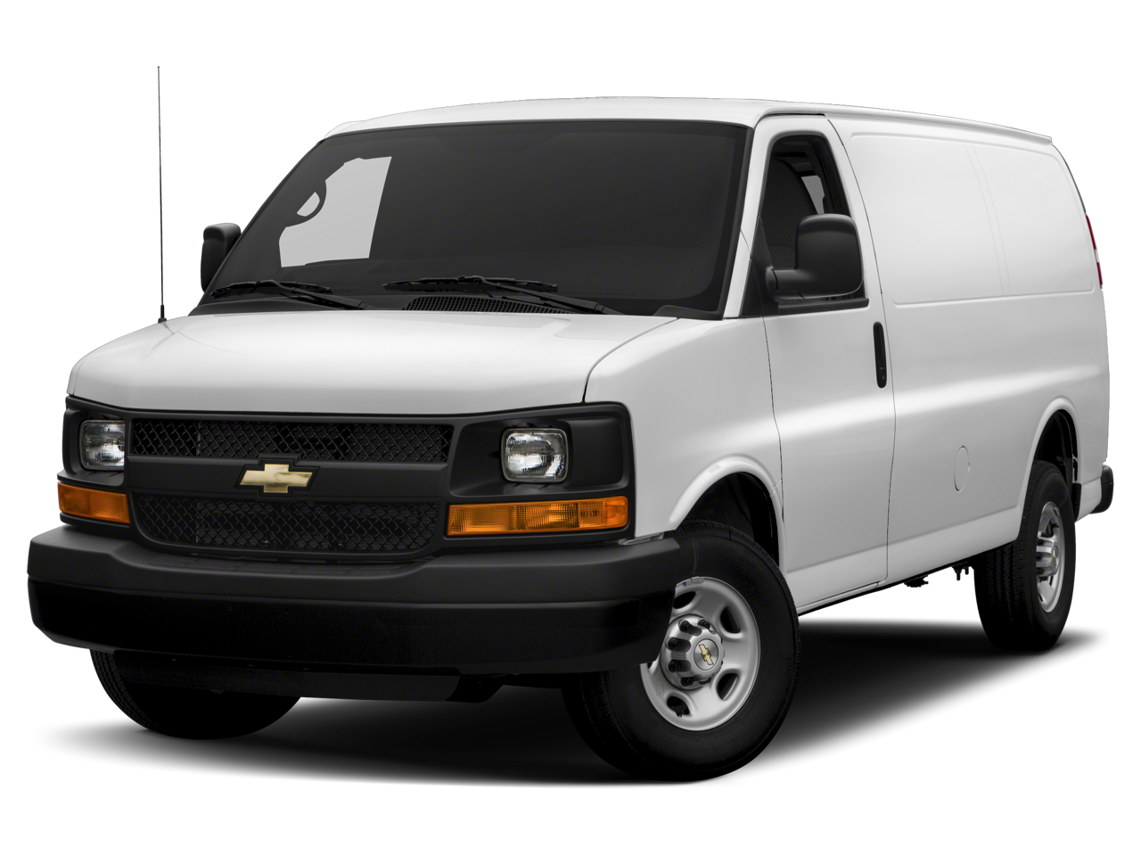 2015 Chevrolet Express Cargo 2500 Work Van in Summit White — front three-quarter view