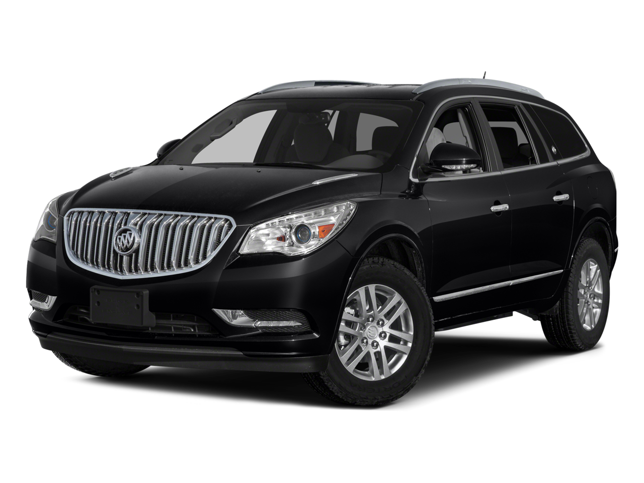 2017 Buick Enclave Convenience in Crimson Red Tintcoat — front three-quarter view