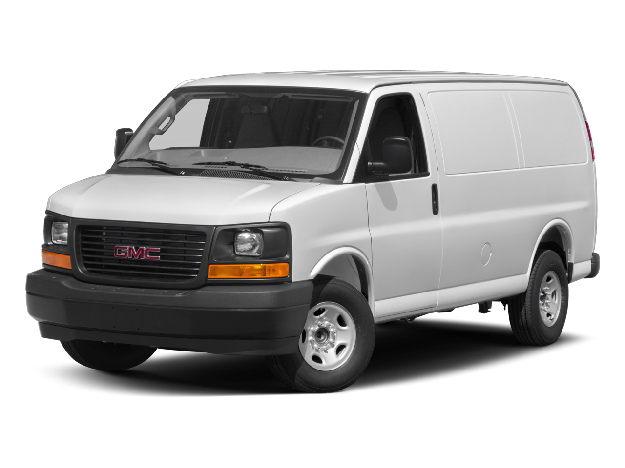 2017 GMC Savana Cargo 2500 Work Van in Summit White — front three-quarter view