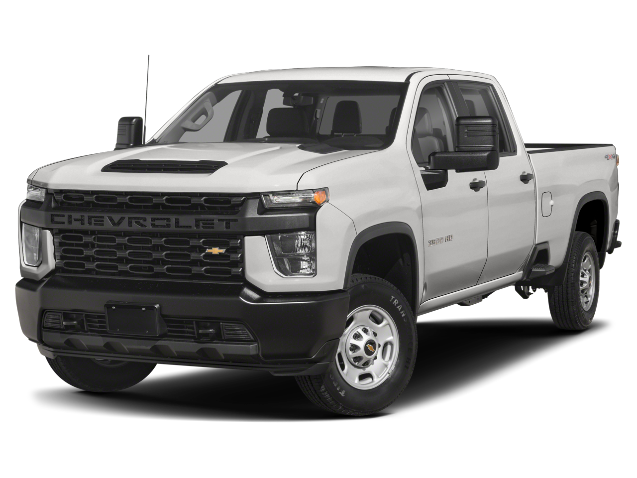 2023 Chevrolet Silverado 2500 HD WT in Summit White — front three-quarter view