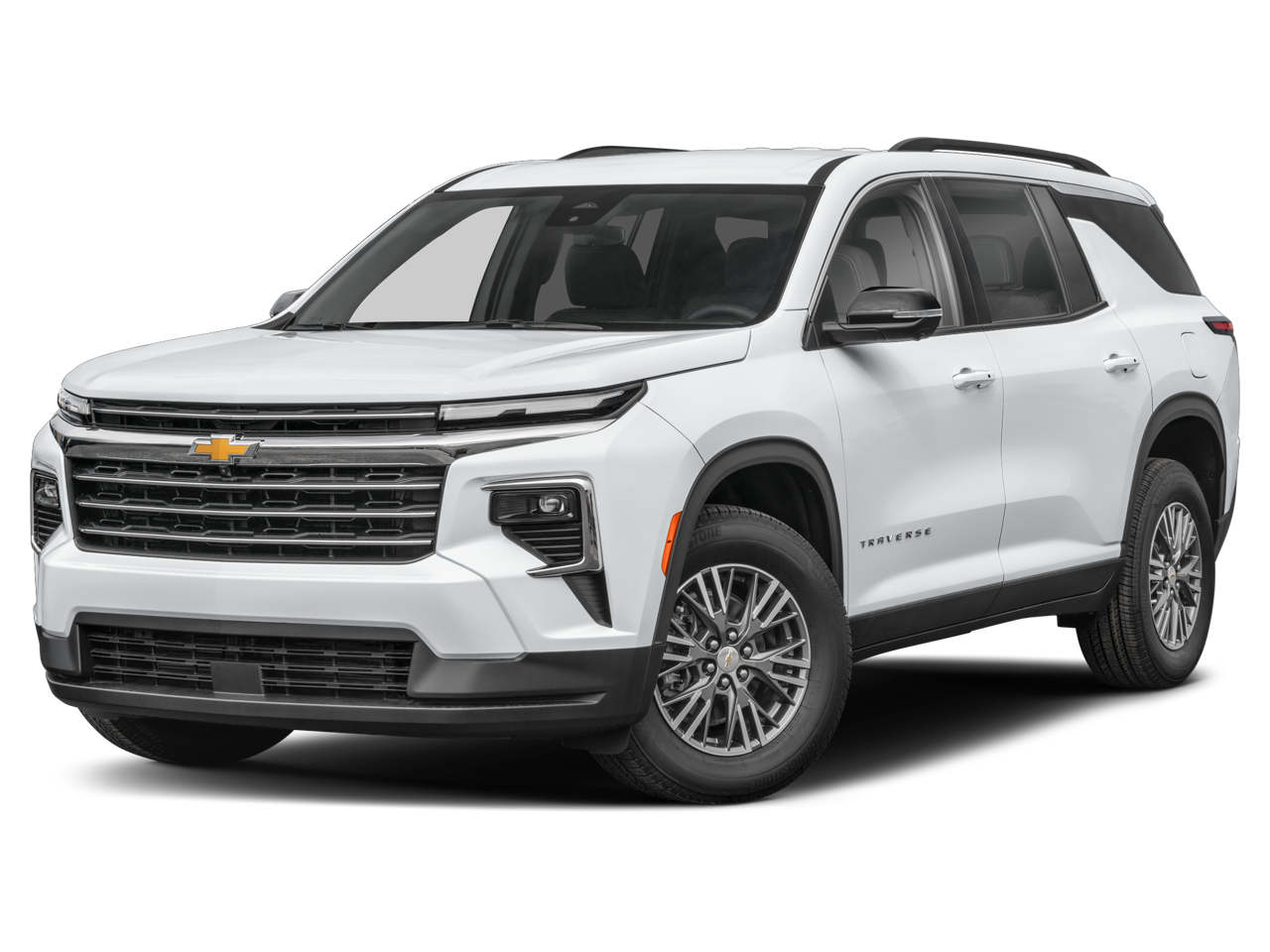 2024 Chevrolet Traverse LT in Radiant Red Tintcoat — front three-quarter view
