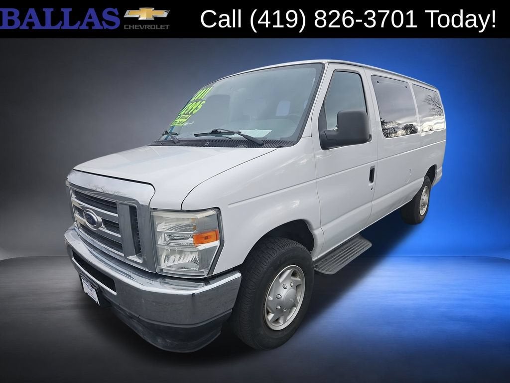 2011 Ford E-350 Super Duty XLT in White — front three-quarter view