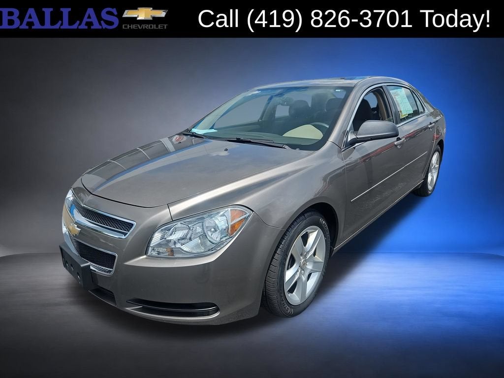 2012 Chevrolet Malibu LS w/1LS in Mocha Steel Metallic — front three-quarter view