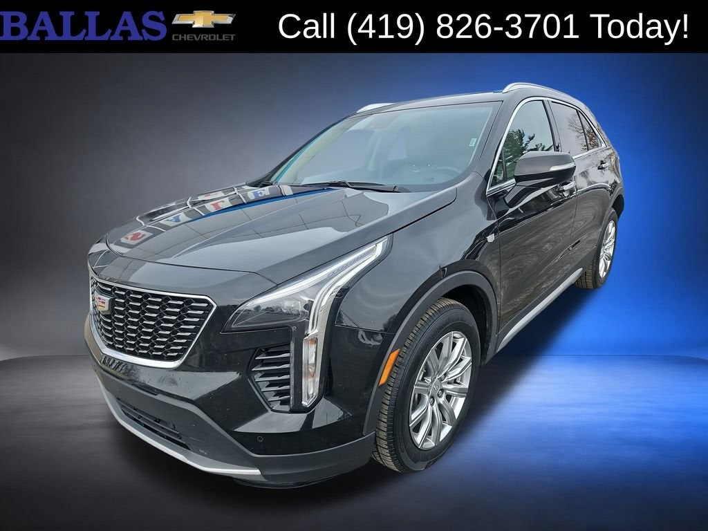 2023 Cadillac XT4 Premium Luxury in Stellar Black Metallic — front three-quarter view