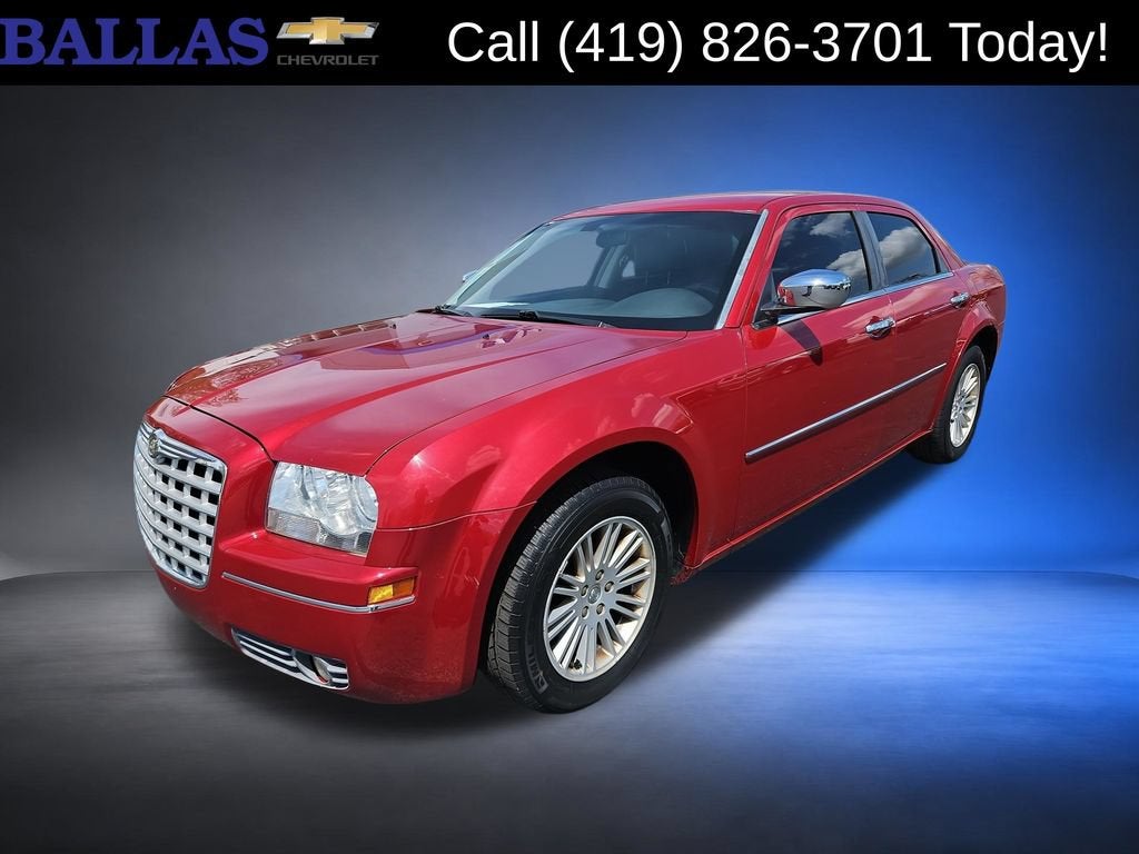 2010 Chrysler 300 Touring Plus in Black — front three-quarter view