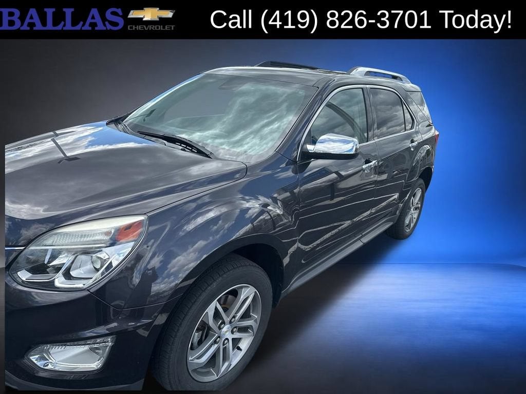 2016 Chevrolet Equinox LTZ in Tungsten Metallic — front three-quarter view