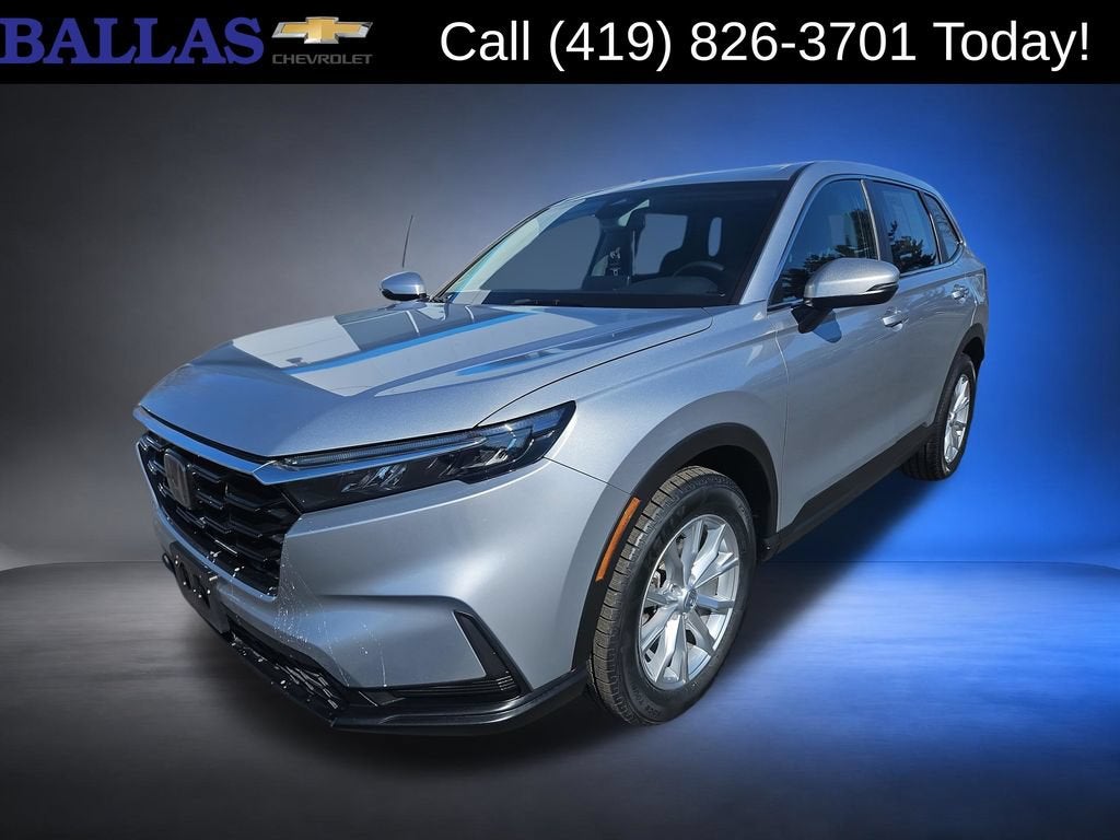 2025 Honda CR-V EX in Silver — front three-quarter view