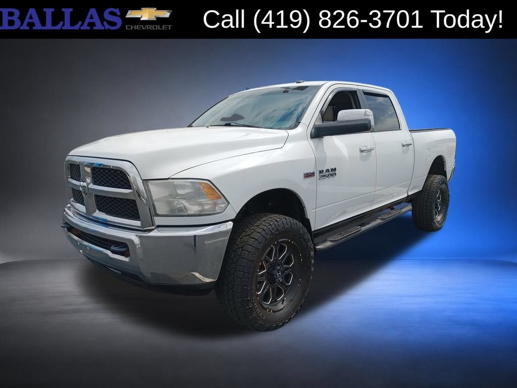 2013 RAM 2500 SLT in White — front three-quarter view