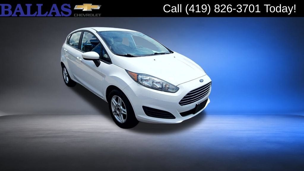 2017 Ford Fiesta SE in White — front three-quarter view