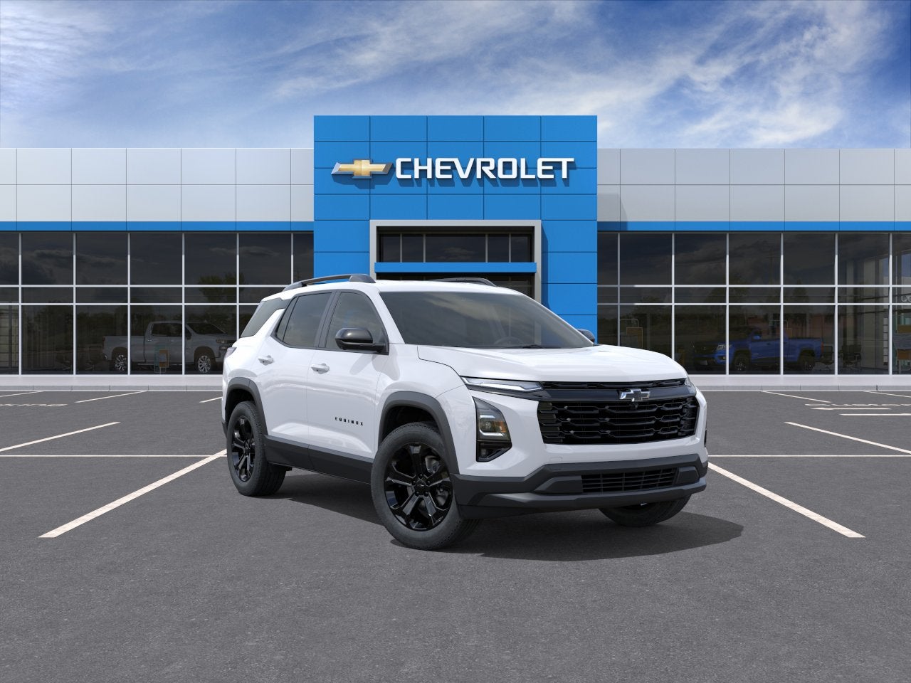 2026 Chevrolet Equinox LT in Summit White — front three-quarter view