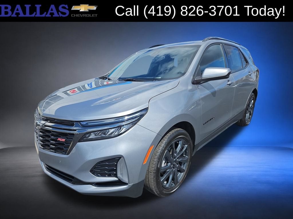 2023 Chevrolet Equinox RS in Sterling Gray Metallic — front three-quarter view