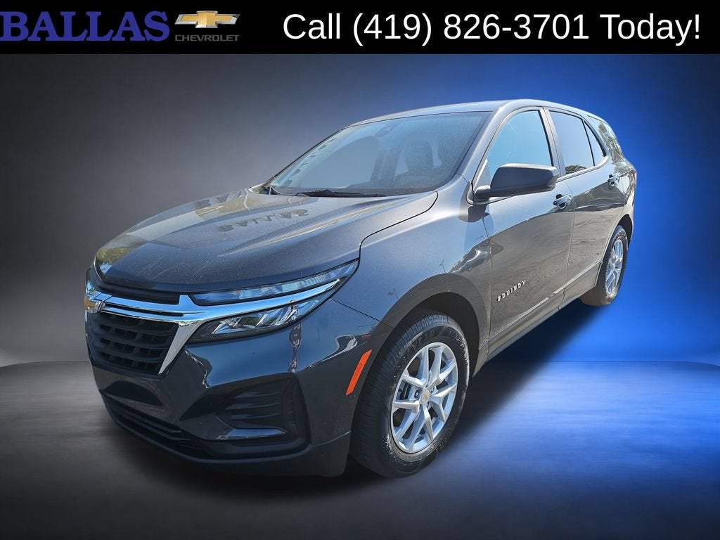 2022 Chevrolet Equinox LS in Iron Gray Metallic — front three-quarter view